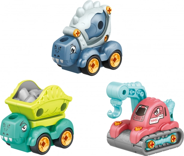 Coche de construcción para montar con tornillos 12 cm