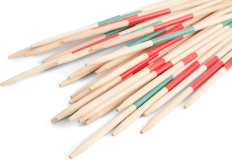 Mega Mikado – palos grandes de bambú para juego de destreza