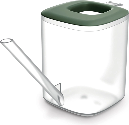 Regadera Tubi 1 l – transparente, verde oscuro