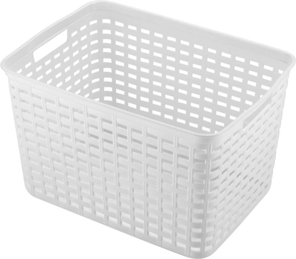 Cesta de almacenamiento de plástico HEIDRUN 39 × 29 × 22 cm – mix de colores