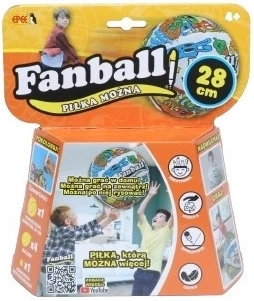 Fanball, balón inflable para colorear, naranja