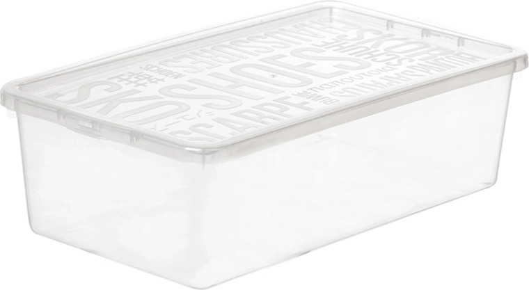 Caja transparente para zapatos con tapa 4 l