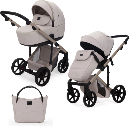 Cochecito combinado Adamex Dolce natura vanilla 2 en 1