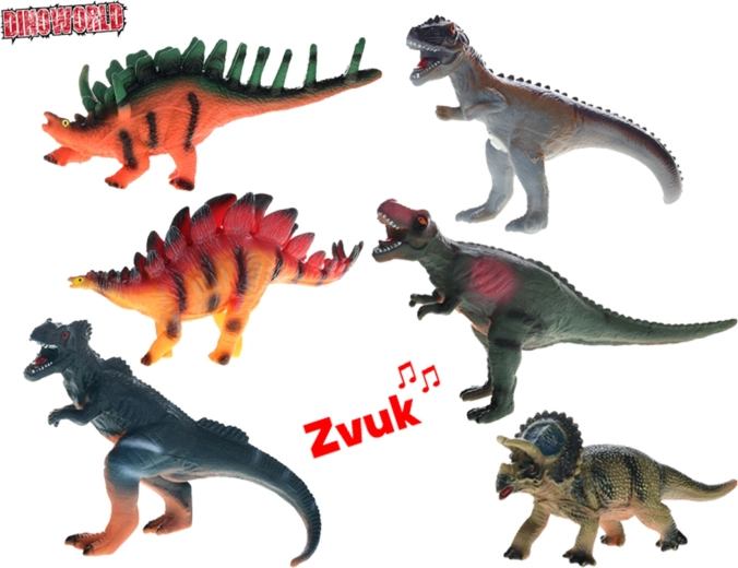 Figura de dinosaurio con sonido Dinoworld 23–25 cm - 1 pieza