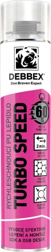 Espuma PU de montaje Turbo Speed 750 ml – de endurecimiento rápido