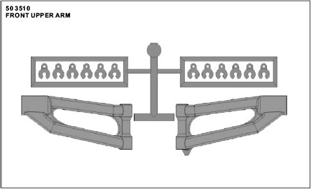 Brazo transversal trasero superior Jamara DM One