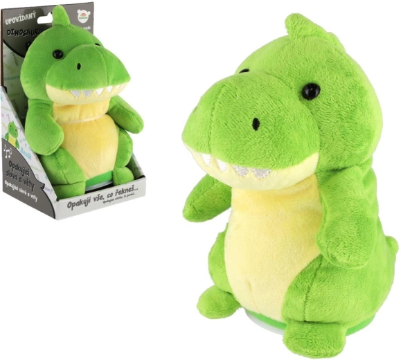 Dinosaurio Rexík de peluche repetidor de frases 18 cm con sonido