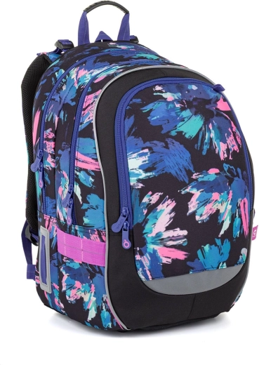 Mochila escolar Topgal coda flores de colores