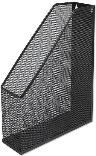 Soporte metálico de pared para catálogos CONCORDE, negro