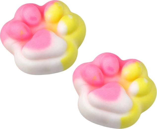 Adorables patitas de gato en tonos pastel