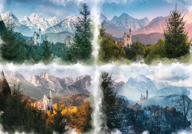 Puzzle Ravensburger Neuschwanstein en las cuatro estaciones 18000 piezas