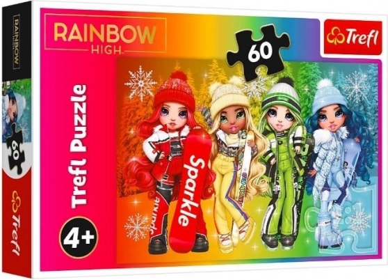 Puzzle de 60 piezas Muñecas alegres RAINBOW HIGH