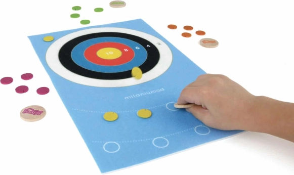 Milaniwood Skok! tiro con arco – juego familiar de madera