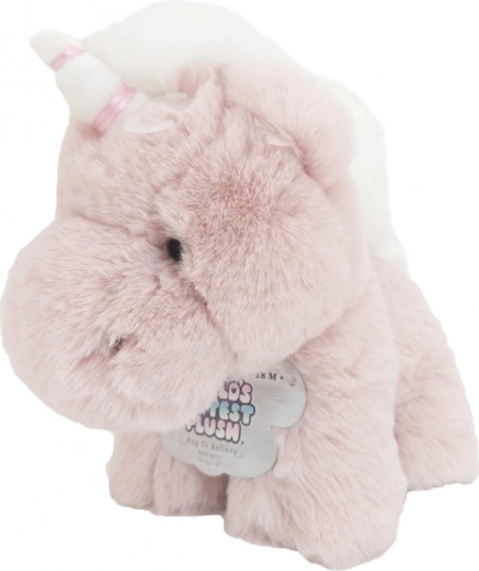 Unicornio de peluche rosa 40 cm