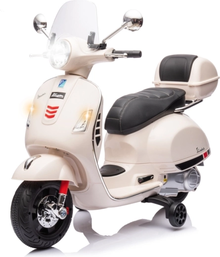 Scooter eléctrico infantil Milly Mally Vespa GTS Super blanco