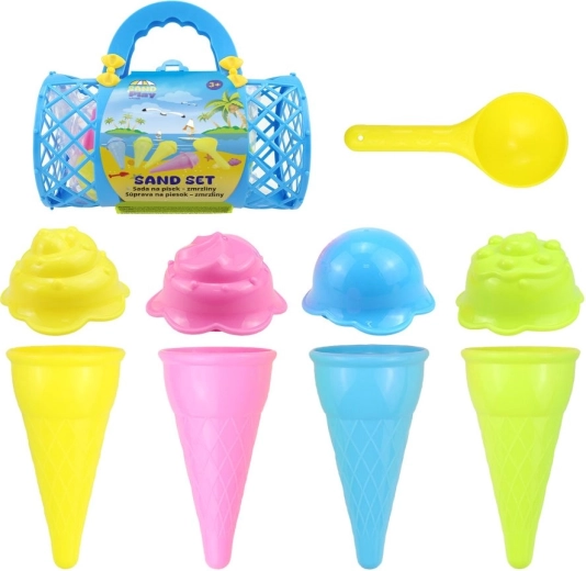 Moldes de helado: 4 conos y 4 bolas