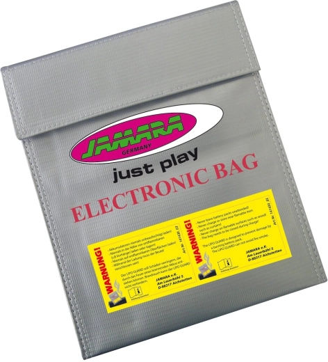 Bolsa protectora Jamara para baterías LiPo XL 30 × 23 cm
