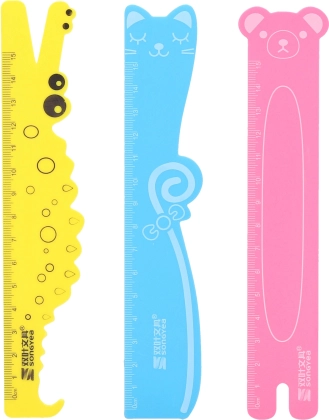Regla con forma de animal 15 cm