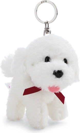 Llavero de peluche NICI bichón de 10 cm