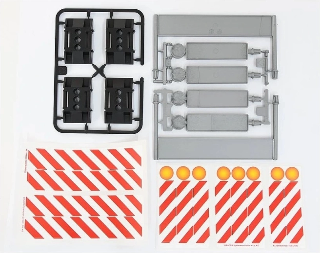 Barreras Bruder para el juego de construcción y transporte