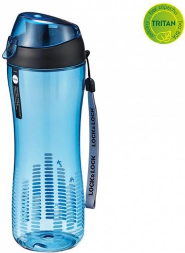 Botella deportiva de Tritan para beber 550 ml – azul