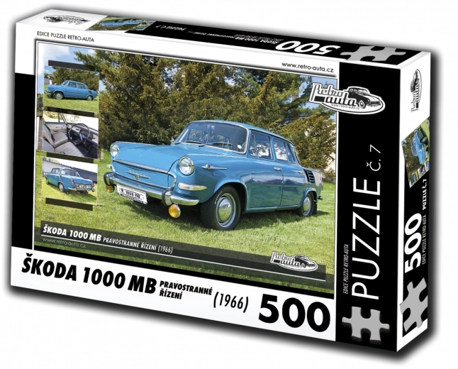 Puzzle RETRO-AUTA Škoda 1000 MB 1966 – 500 piezas