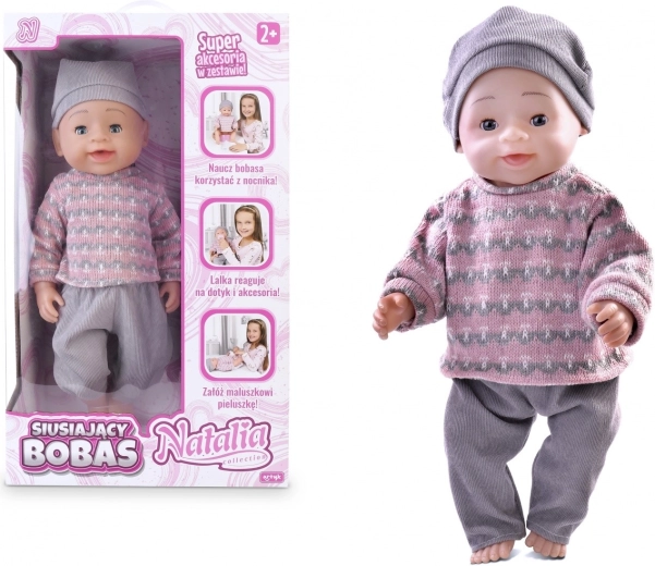Muñeca interactiva que orina 43 cm NATALIA COLLECTION