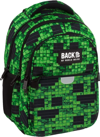 Mochila escolar BackUP Slinker verde 24 l