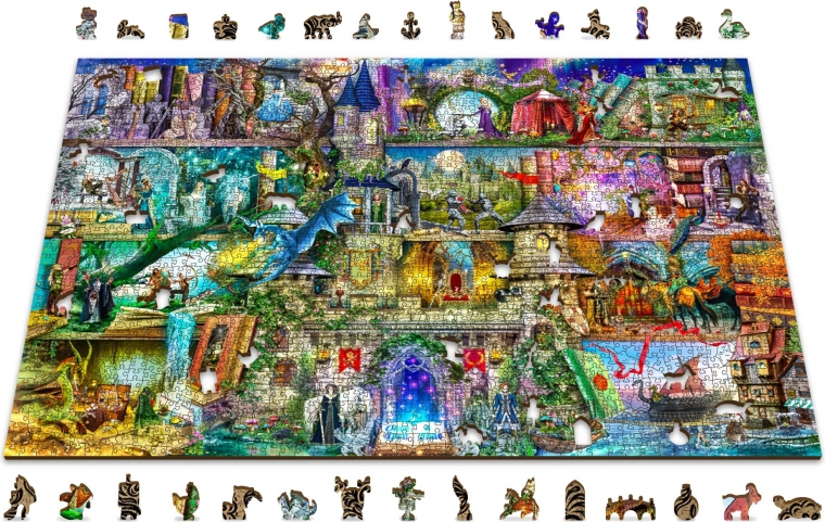 Escena artística de fantasía llena de detalles