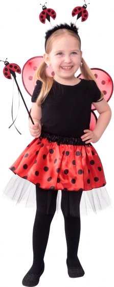 Disfraz infantil de mariquita: set con alas, diadema y varita