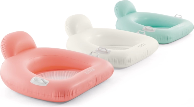 Sillón inflable de playa para el agua con asiento de malla y asas