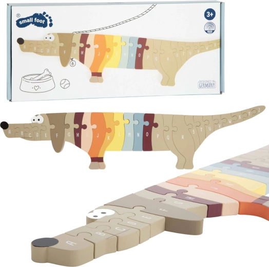 Rompecabezas alfabético de madera erizo SMALL FOOT