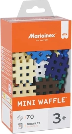 Mini bloques tipo gofre, 70 piezas