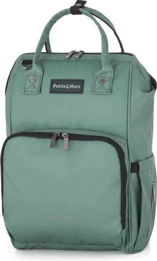 Petite&Mars mochila cambiador para cochecito Jack Catchthemoment Misty Green