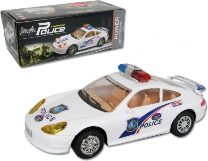 Coche de policía a pilas