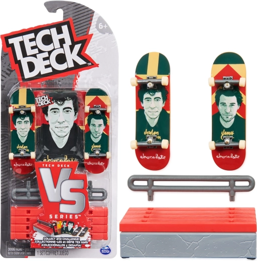 Set de fingerboards Tech Deck VS Series Chocolate con obstáculo 2 pack