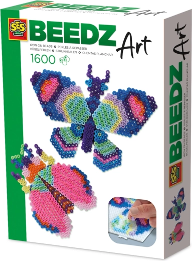 Cuentas para planchar BEEDZ Art – mariposa y escarabajo, efecto 3D