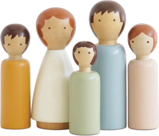 Le Toy Van familia de madera para casa de muñecas