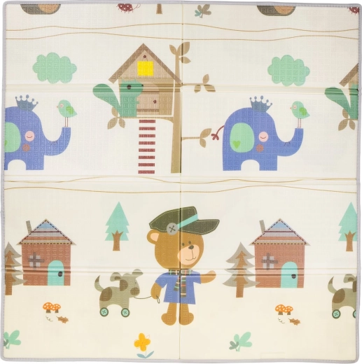 Alfombra de juego infantil 142 × 142 cm osito Chipolino