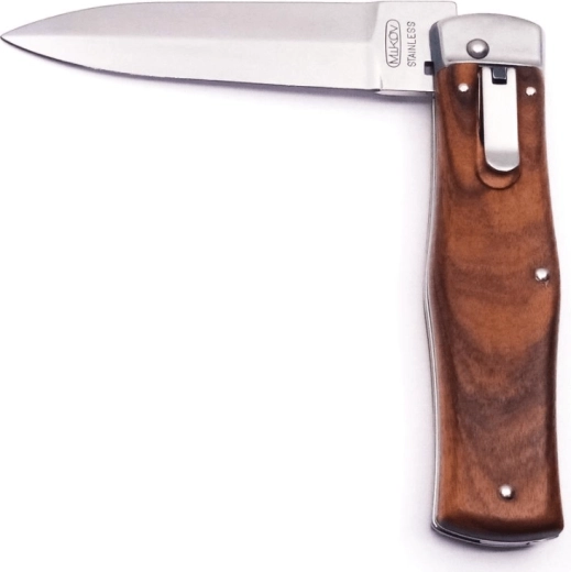 Mikov Predator – cuchillo automático de apertura asistida con mango de palisandro