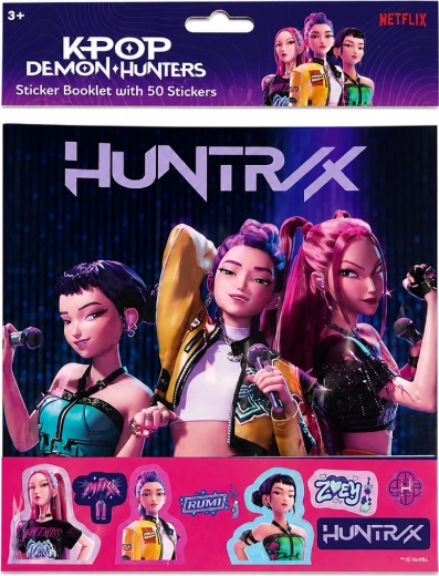 Álbum de pegatinas KPop Demon Hunters Huntrix (50 pegatinas)