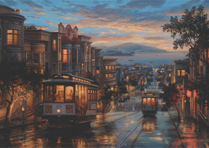 Puzzle Anatolian Cielo de tranvías 1500 piezas