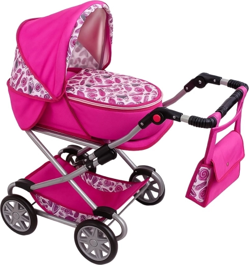 Cochecito infantil para muñecas 2 en 1 New Baby Monika rosa