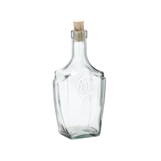 Botella de vidrio Bonaparte 500 ml con tapón de corcho