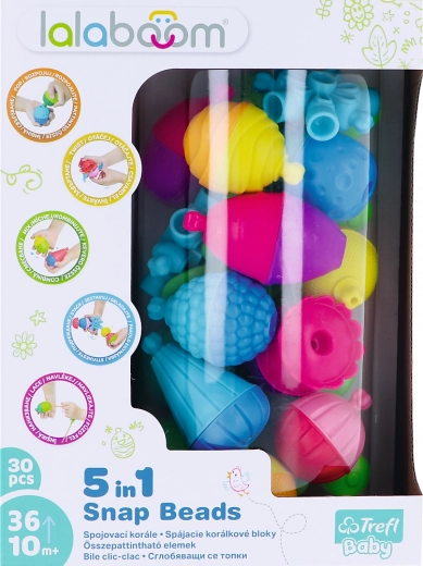 Set de construcción Lalaboom 5 en 1 Cuentas de conexión Set mediano 30 piezas