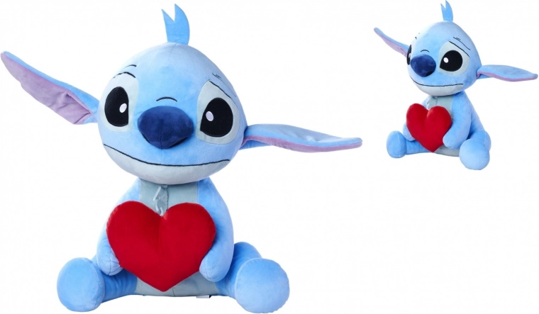 Peluche de Stitch con corazón 50 cm