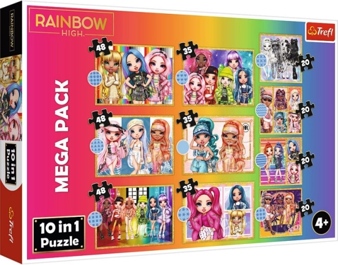 Trefl puzzle Rainbow High mega pack 10 en 1