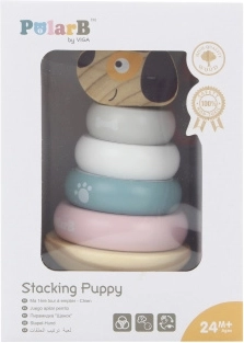 Pirámide apilable de madera perrito POLARB