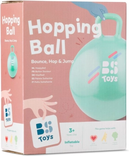 Balón saltarín con asa – verde, diámetro 45 cm
