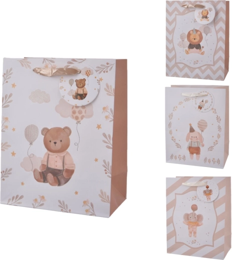 Bolsa de regalo MIMI beige (18 × 10 × 23 cm)